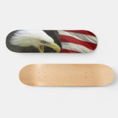 VLAG VAN DE VLAG VAN DE VS met het Decennium van h Skateboard (Horizontaal)