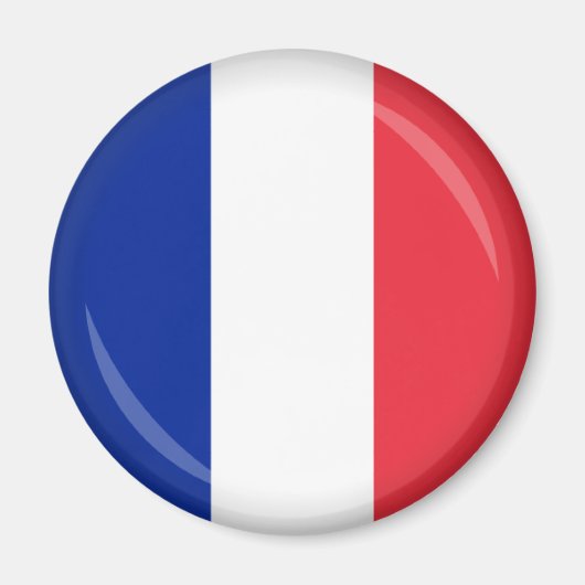 Vlag van de vlag van Frankrijk Magneet (Voorkant)