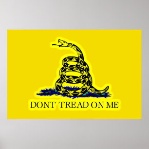 Vlag van de vlag van Gadsden (Dont Tread On Me) Poster