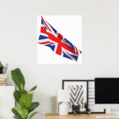 Vlag van de vlag van het Verenigd Koninkrijk/van d Poster (Thuiskantoor)