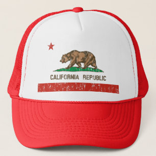 Vlag van de vlaggenstaat van de staat Californië — Trucker Pet