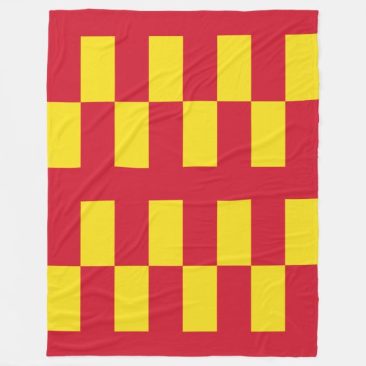 Vlag van de vlooienbank van Northumberland Fleece Deken (Voorkant)