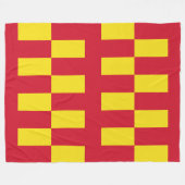 Vlag van de vlooienbank van Northumberland Fleece Deken (Voorkant (Horizontaal))