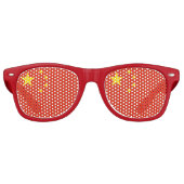 Vlag van de Volksrepubliek China - 中华人民共国和国 旗 Retro Zonnebril (Voorkant)