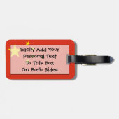 Vlag van de Volksrepubliek China Bagagelabel (Achterkant horizontaal)