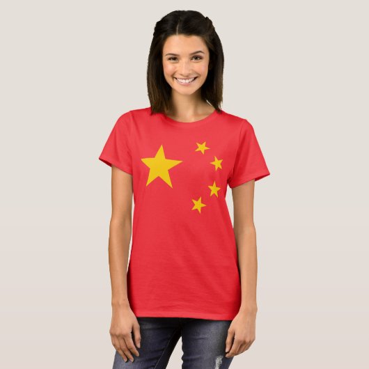 Vlag van de Volksrepubliek China T-shirt (Voorkant volledig)