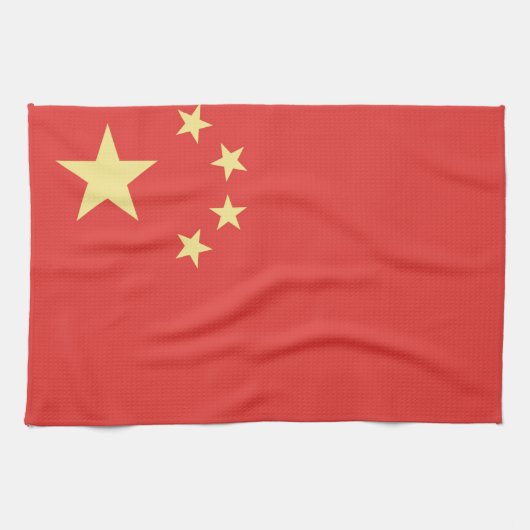 Vlag van de Volksrepubliek China Theedoek (Horizontaal)