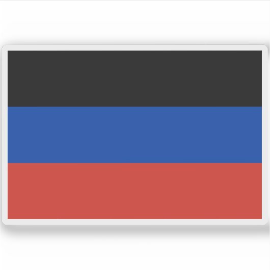 Vlag van de Volksrepubliek Donetsk Sticker (Voorkant)