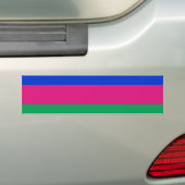Vlag van de Volksrepubliek Kuban Bumpersticker (Op auto)