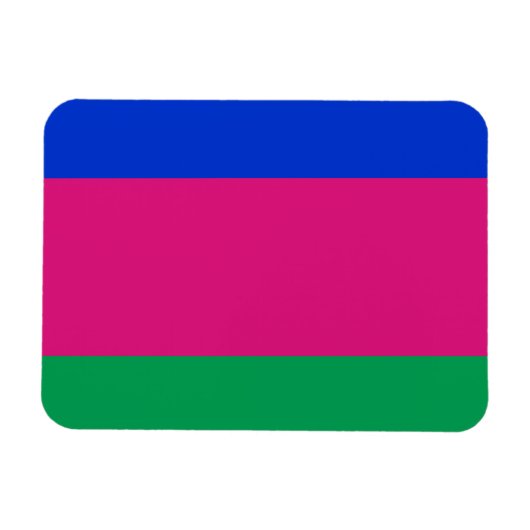 Vlag van de Volksrepubliek Kuban Magneet (Horizontaal)