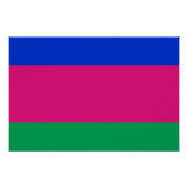 Vlag van de Volksrepubliek Kuban Perfect Poster (Voorkant)