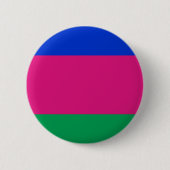 Vlag van de Volksrepubliek Kuban Ronde Button 5,7 Cm (Voorkant)