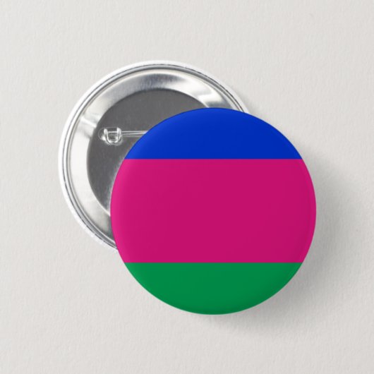 Vlag van de Volksrepubliek Kuban Ronde Button 5,7 Cm (Voorkant /achterkant)