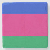 Vlag van de Volksrepubliek Kuban Stenen Onderzetter (Voorkant)