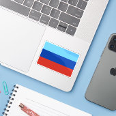 Vlag van de Volksrepubliek Loegansk Sticker (Laptop met iPhone)