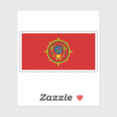 Vlag van de Volksrepubliek Tuvan (1930) Sticker (Vel)