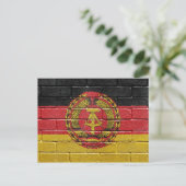 Vlag van de voormalige Duitse Democratische Republ Briefkaart (Staand voorkant)