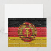 Vlag van de voormalige Duitse Democratische Republ Briefkaart (Voorkant / Achterkant)