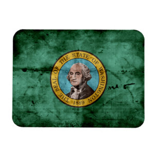 vlag van de voormalige staat Washington Magneet