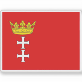 Vlag van de Vrije Stad Danzig (1920-1939) Sticker