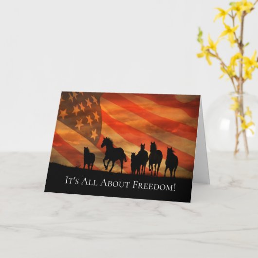 Vlag van de vrijheidspatriottische paarden op 4 ju kaart (Gele Bloem)