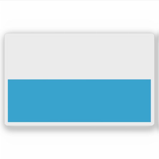 Vlag van de Vrijstaat Beieren, Duitsland Sticker (Voorkant)