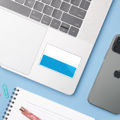 Vlag van de Vrijstaat Beieren, Duitsland Sticker (Laptop met iPhone)