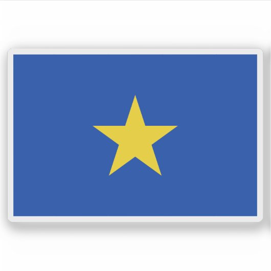 Vlag van de Vrijstaat Congo (1885–1908) Sticker (Voorkant)