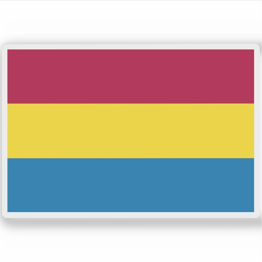 Vlag van de Vrijstaat Fiume (1920-1924) Sticker (Voorkant)