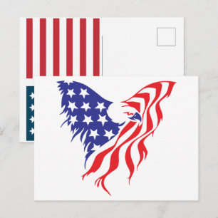Vlag van de VS 2026 – Krachtige Amerikaanse vlag v Feestdagenkaart