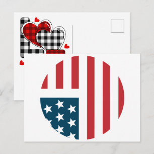 Vlag van de VS 2026 – Krachtige Amerikaanse vlag v Feestdagenkaart