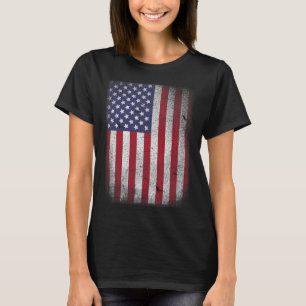 Vlag van de VS 4 juli Amerikaanse Rode Witte Blauw T-shirt