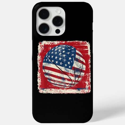 Vlag van de VS 4 juli basketbal Case-Mate iPhone Case (Achterkant)