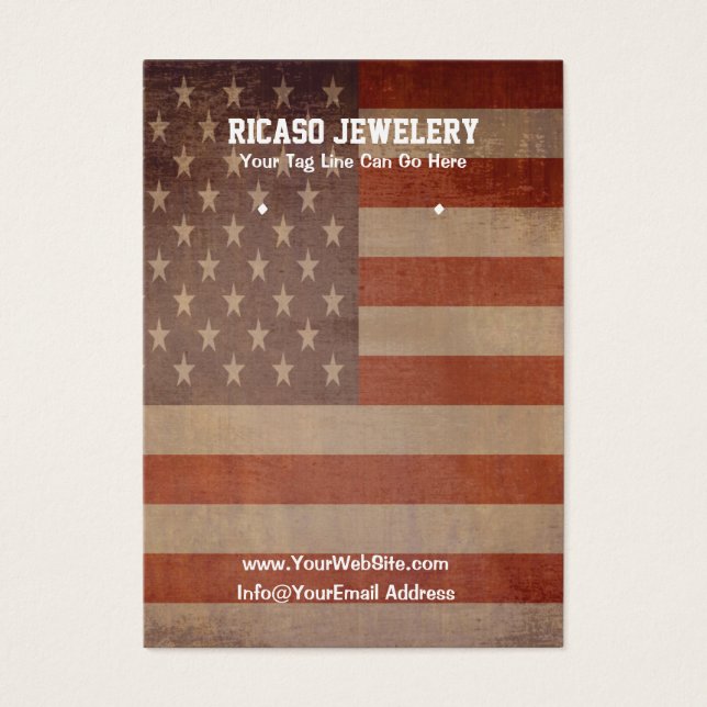  vlag van de VS - achtergrond Visitekaartjes (Voorkant)