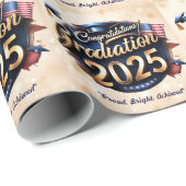 "Vlag van de VS Afstuderen" Cadeaupapier (Rol Hoek)