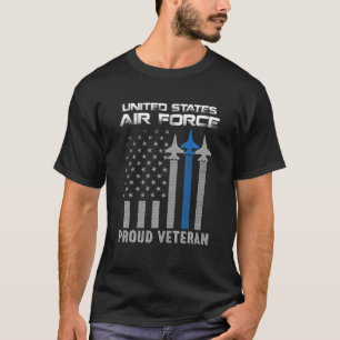  Vlag van de VS als veteraan van de Amerikaanse lu T-shirt