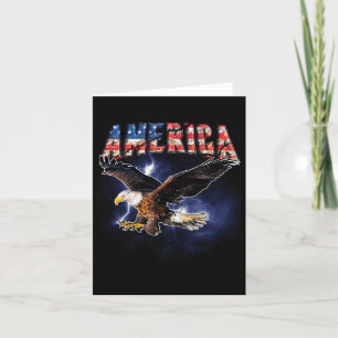 Vlag van de VS Amerika Font Adelaar Flitsen Voor M Kaart