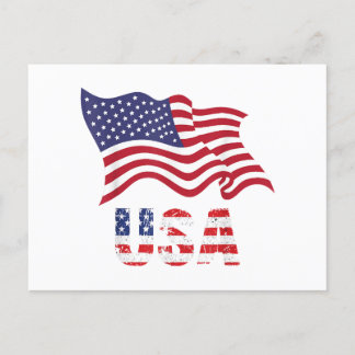 Vlag van de VS Amerika Verenigde Staten van Amerik Feestdagenkaart