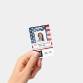 Vlag van de VS Amerikaanse aangepaste foto naam we Badge (Handheld)