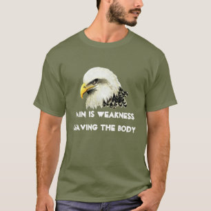 Vlag van de VS Amerikaanse Adelaar Zegel Citaat T-shirt