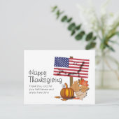 Vlag van de VS | AMERIKAANSE THANKSGIVING Briefkaart (Staand voorkant)
