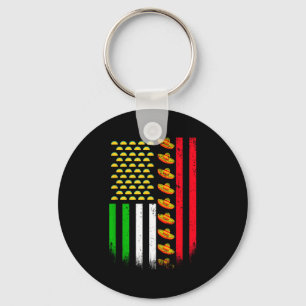 Vlag van de VS Amerikaanse vlag Cinco de Mayo vlag Sleutelhanger