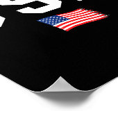 Vlag van de VS Amerikaanse vlag patriottische VS 4 Poster (Hoek)