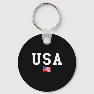 Vlag van de VS Amerikaanse vlag patriottische VS 4 Sleutelhanger