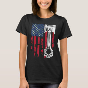 Vlag van de VS Auto-hersteller Automechanicien Sle T-shirt