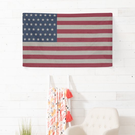 Vlag van de VS banner 4 juli (Insitu)