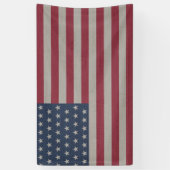 Vlag van de VS banner 4 juli (Verticaal)