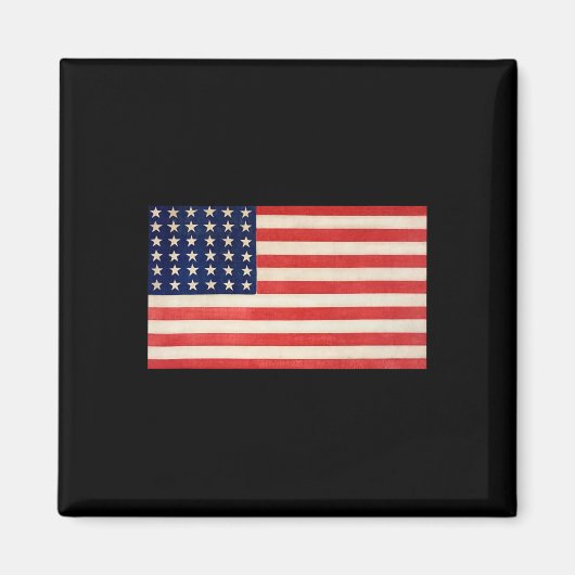Vlag van de VS Basic Voor Mannen Vrouwen En Kinder Magneet (Voorkant)