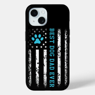 Vlag van de VS Beste Hond Papa Ooit Amerikaanse Ho iPhone 15 Case