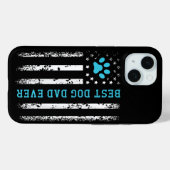 Vlag van de VS Beste Hond Papa Ooit Amerikaanse Ho Case-Mate iPhone Case (Achterkant (horizontaal))